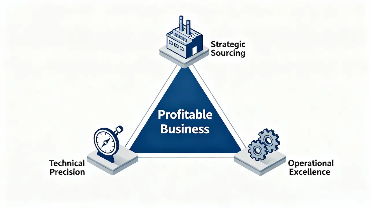 Three pillar framework for battery replacement Technical Precision Sourcing Operations