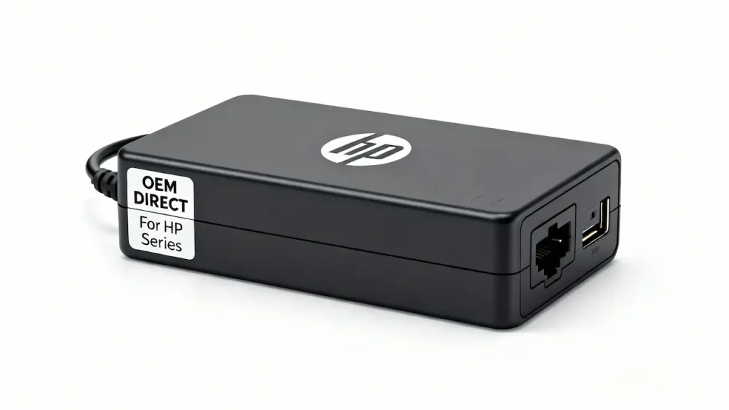 a hp laptop battery with oem label