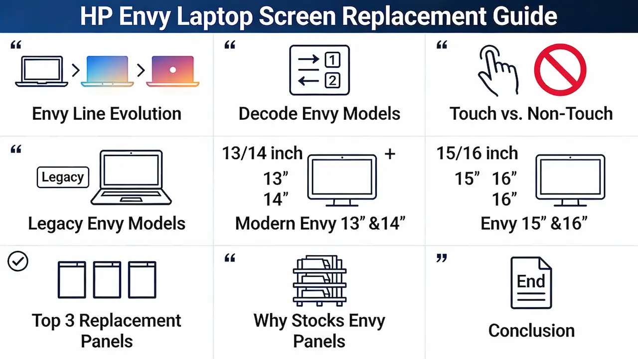 HP Envy Laptop Screen Replacement Guide