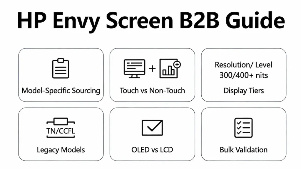 HP Envy Screen Replacement B2B Guide