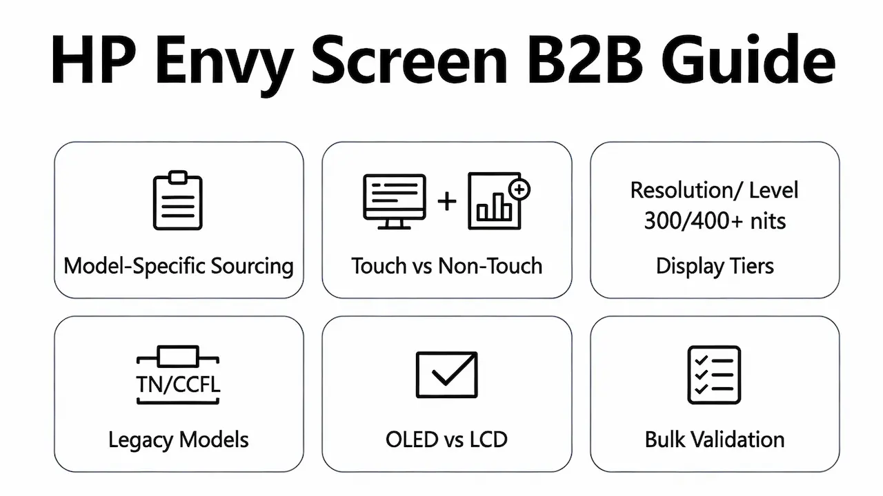 HP Envy Screen Replacement B2B Guide