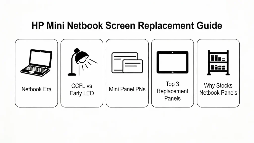 HP Mini Netbook Laptop Screen Replacement Guide