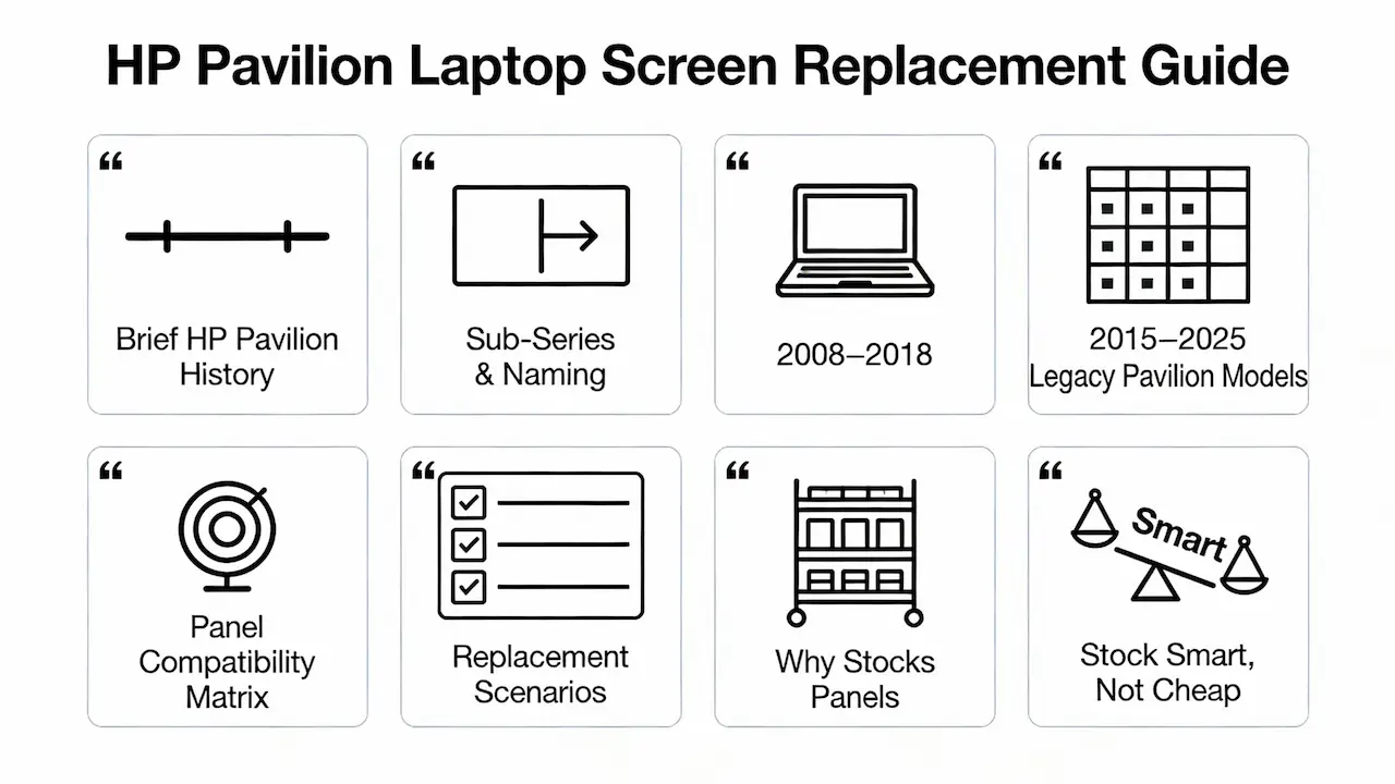 HP Pavilion Laptop Screen Replacement Guide