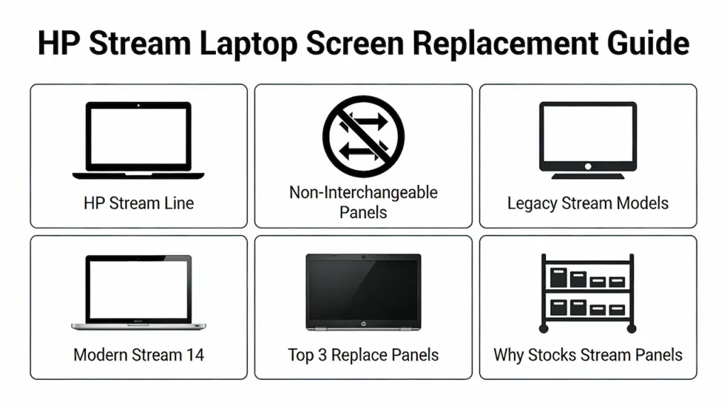 HP Stream Laptop Screen Replacement Guide