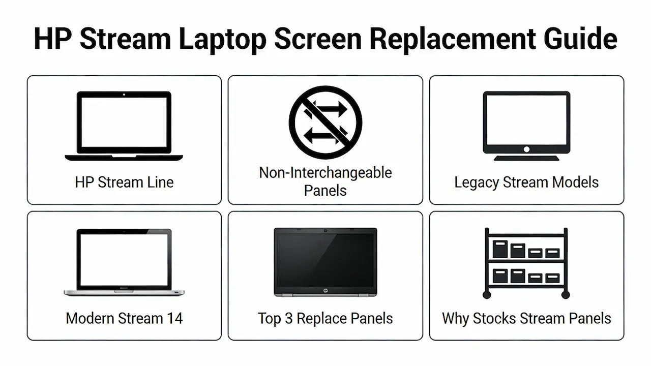 HP Stream Laptop Screen Replacement Guide