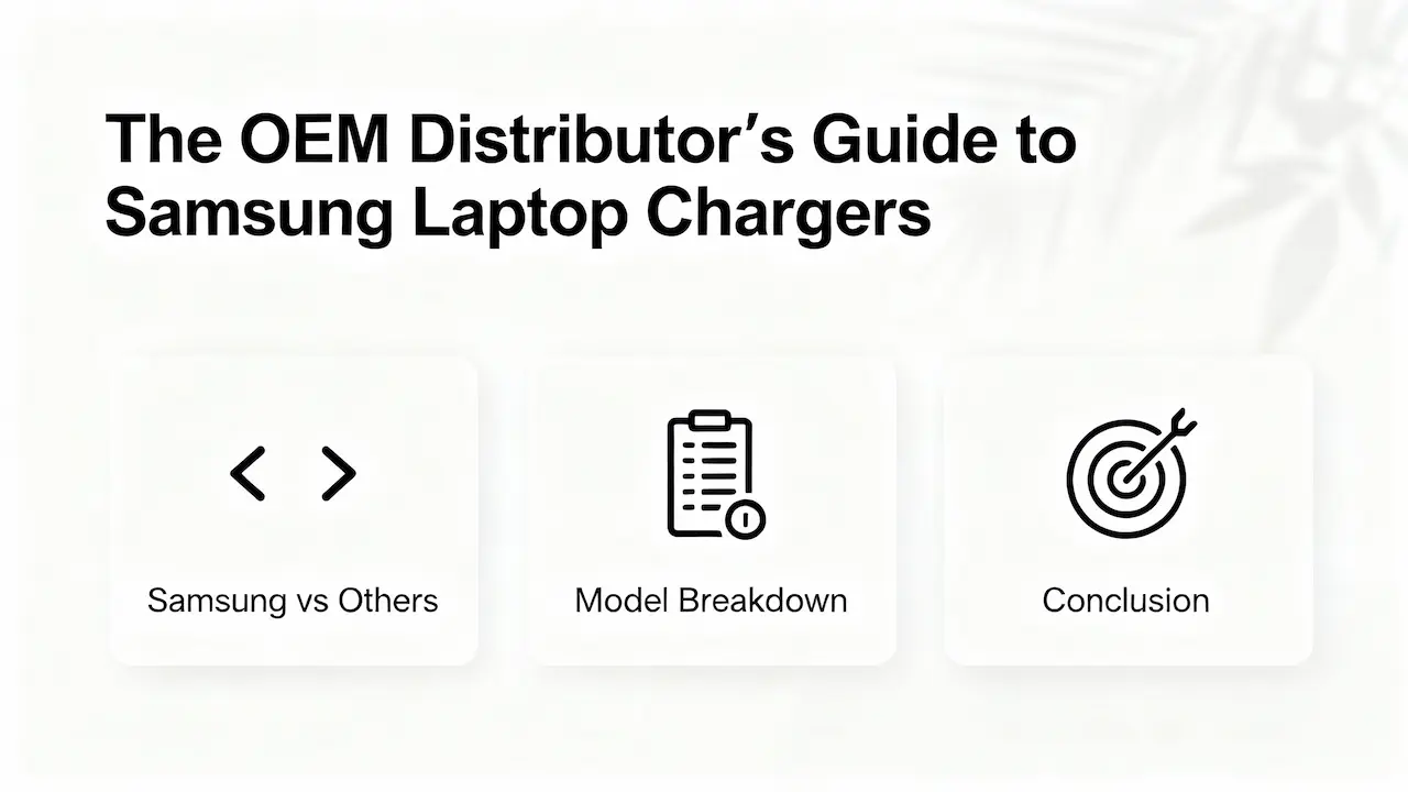 OEM Distributer's guide to samsung laptop charger