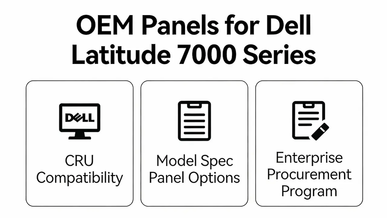 Paneles OEM para Dell Latitude serie 7000