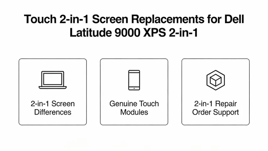 Touch & 2-in-1 Screen Replacements for Dell Latitude 9000 and XPS 2-in-1 blog frame
