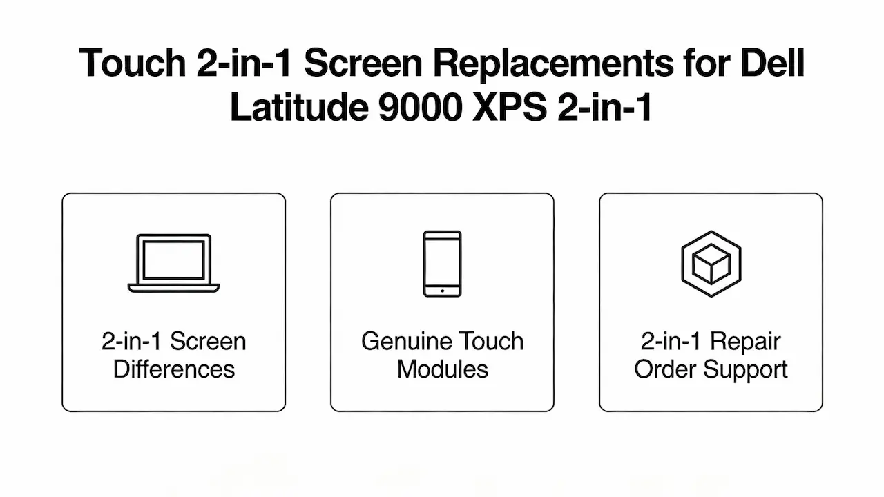 Touch & 2-in-1 Screen Replacements for Dell Latitude 9000 and XPS 2-in-1 blog frame