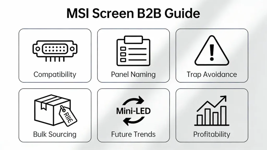 msi laptop screen replacement