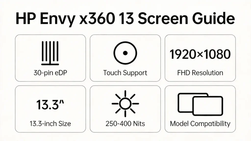hp envy x360 13 screen guide