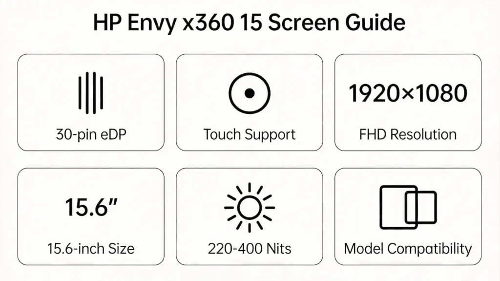 hp envy x360 15 screen guide