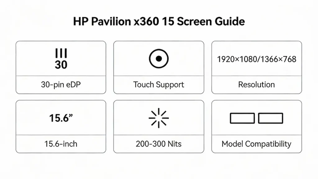 hp pavilion x360 15 laptop screen guide