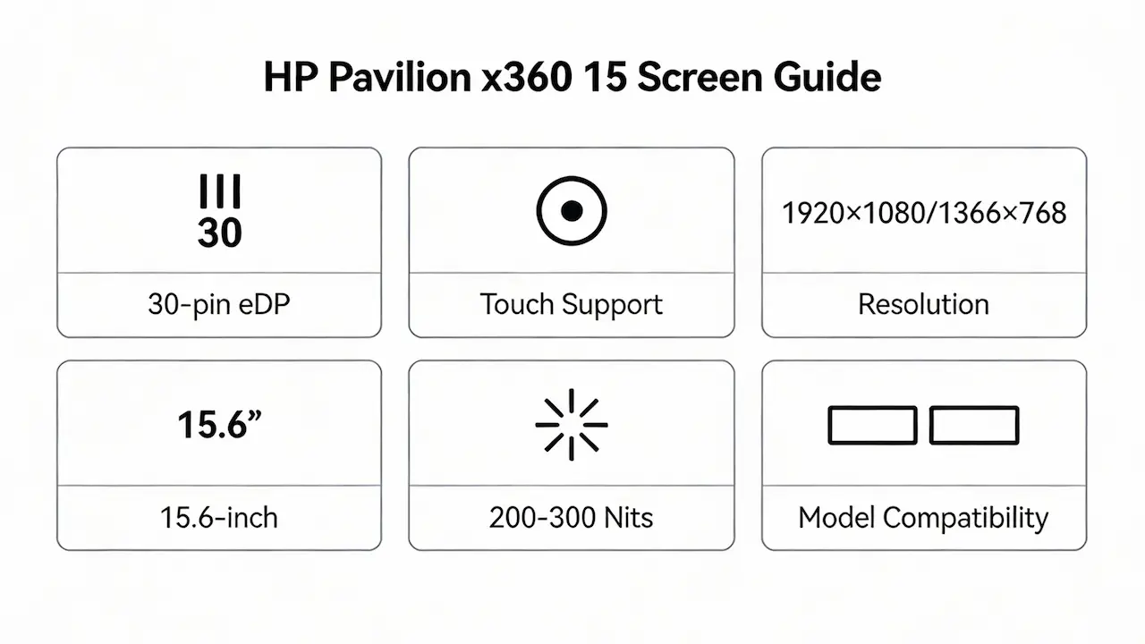 hp pavilion x360 15 laptop screen guide