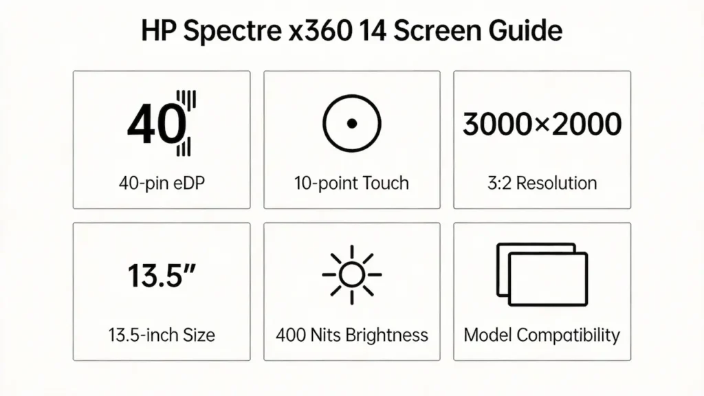 hp spectre x360 14 screen guide