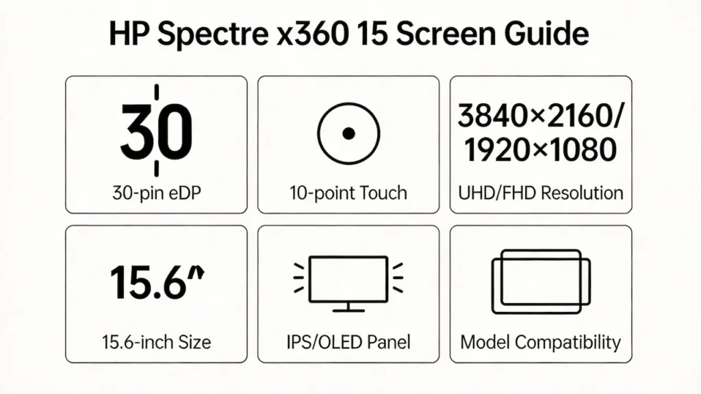hp spectre x360 15 screen guide