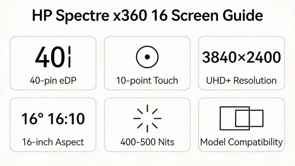 hp spectre x360 16 screen guide