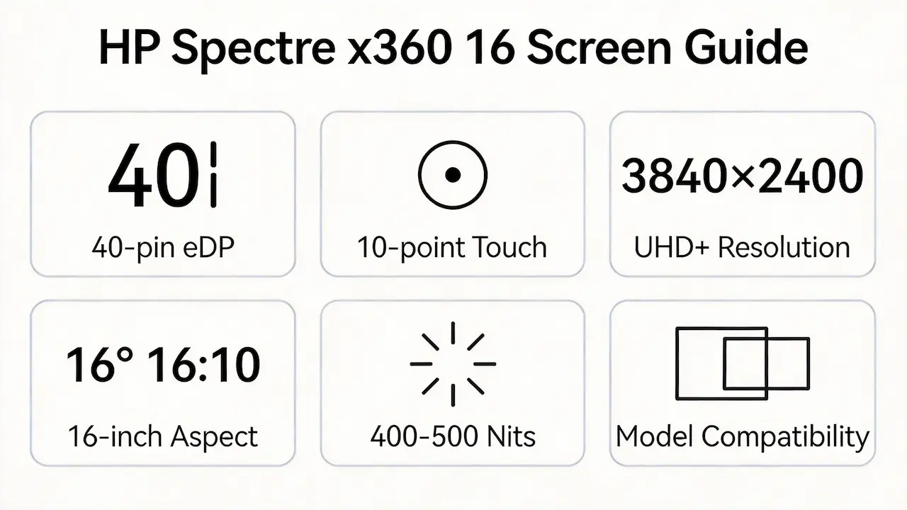 hp spectre x360 16 screen guide