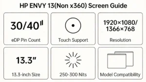 hp envy 13 screen guide