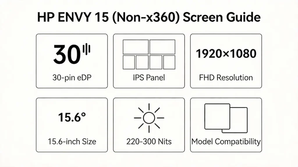 hp envy 15 screen guide
