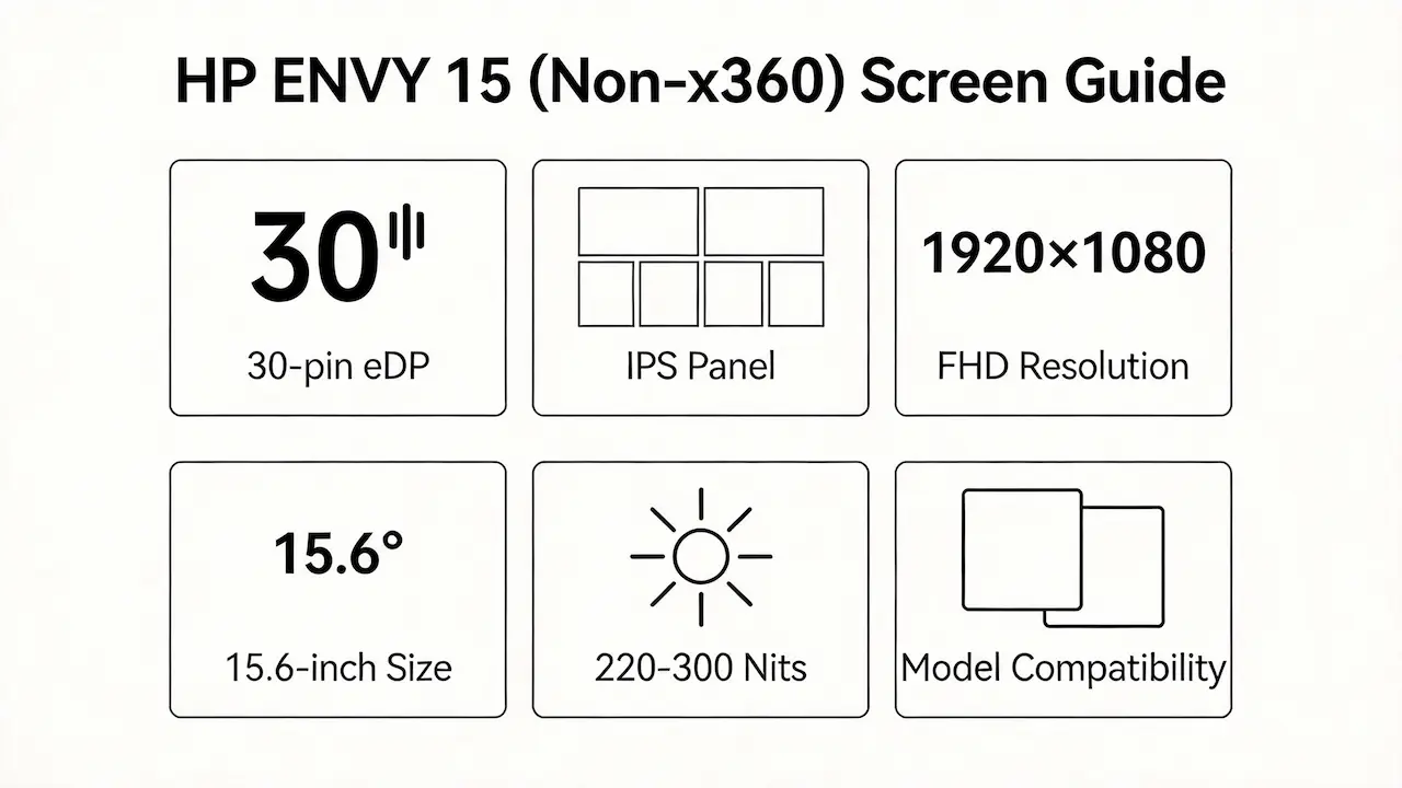 hp envy 15 screen guide