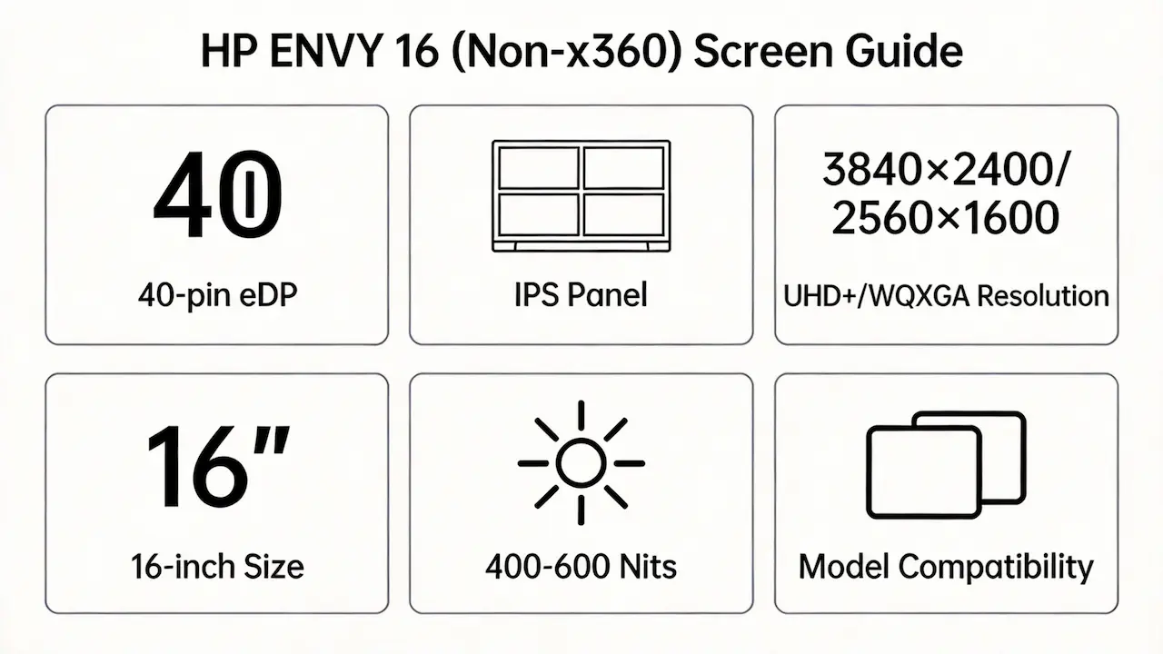 hp envy 16 screen guide