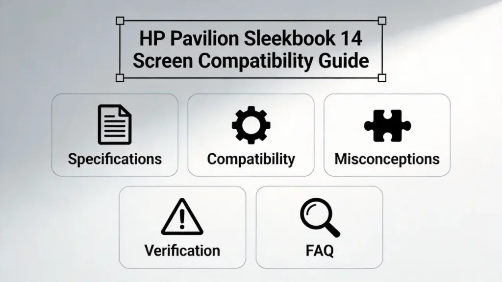 Guia de tela do HP Pavilion 14 Sleekbook