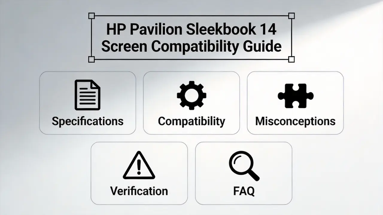 Guia de tela do HP Pavilion 14 Sleekbook