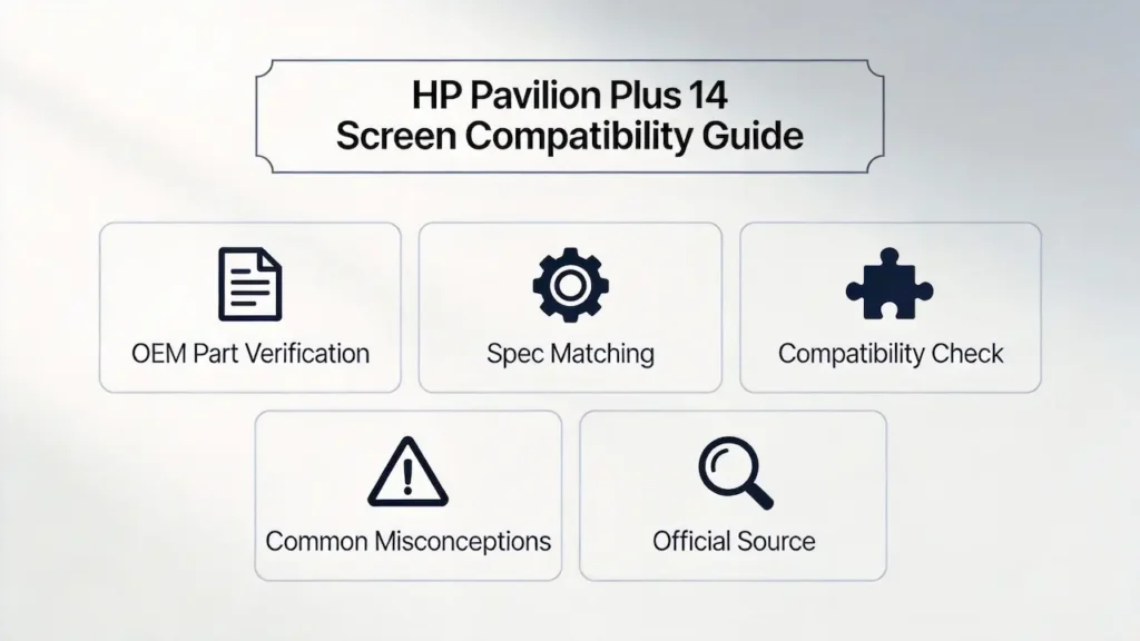 Guía de pantalla de la HP Pavilion 14 Plus