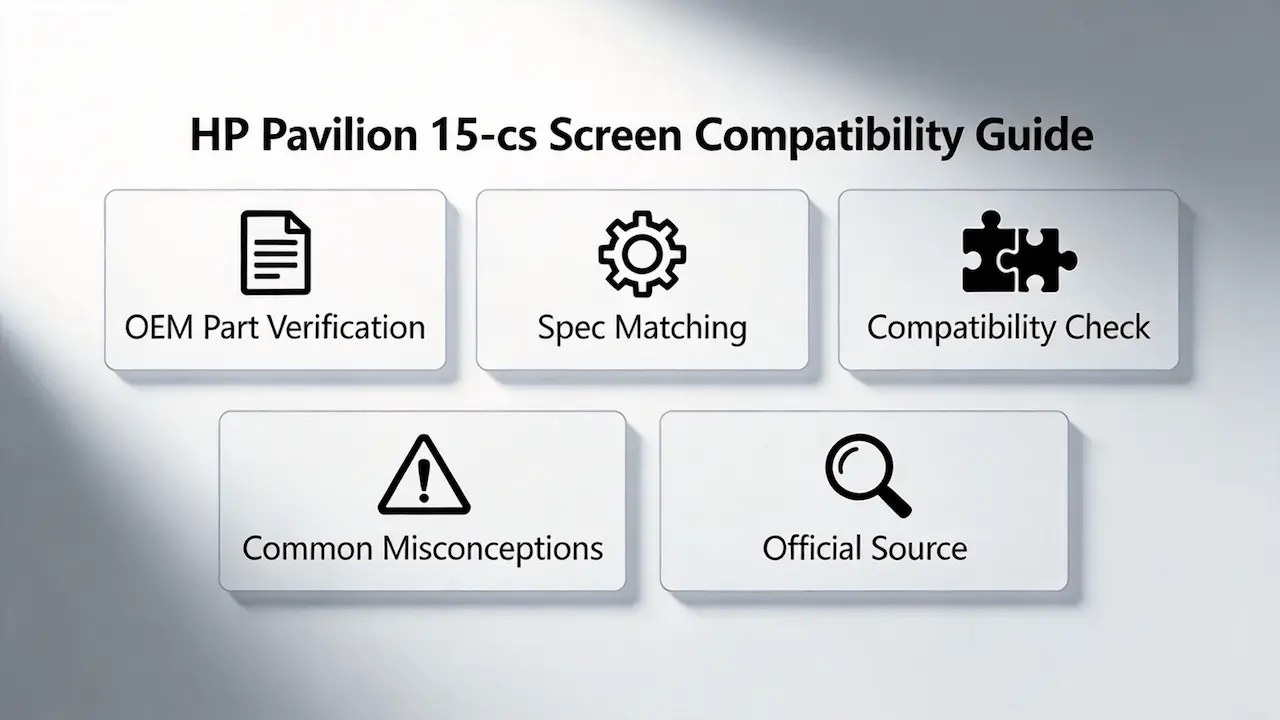 Guia de tela do HP Pavilion 15 CS