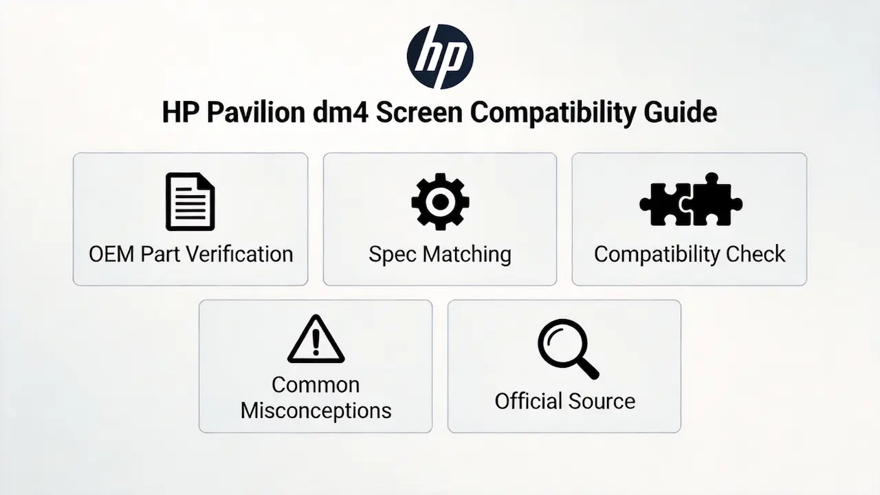 Guia de tela do HP Pavilion dm4