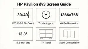 hp pavilion dv3 screen guide