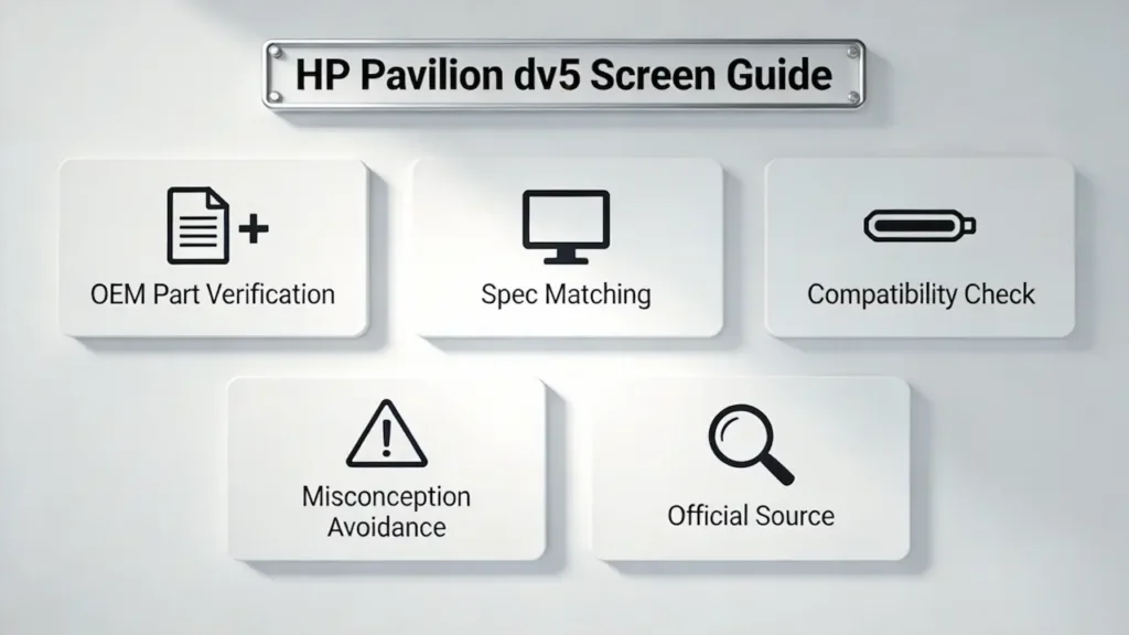 hp pavilion dv5 screen guide