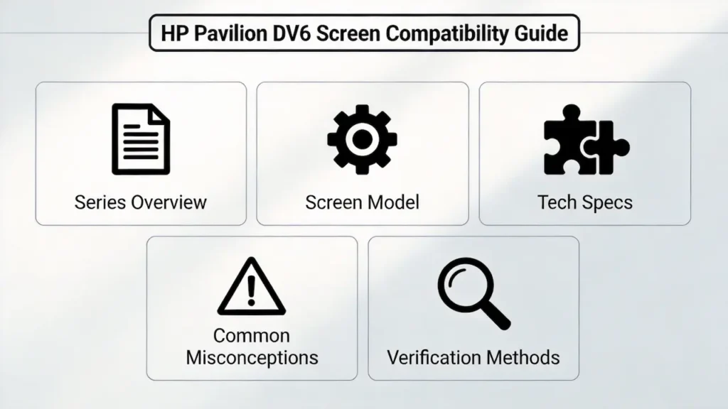 hp pavilion dv6 screen guide