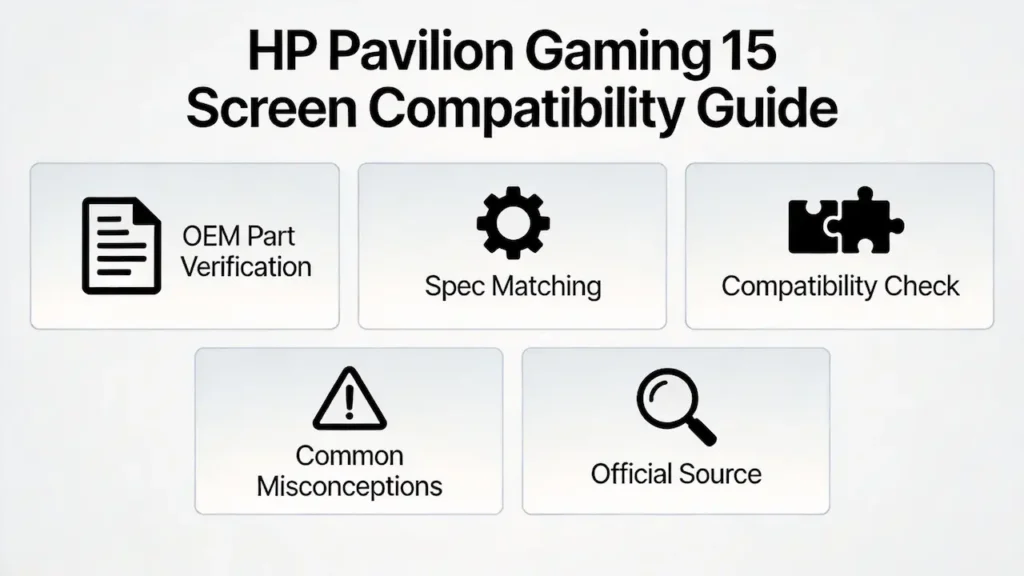 hp pavilion gaming 15 screen guide
