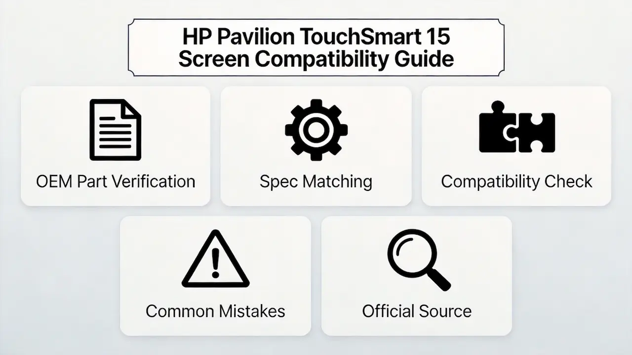 hp pavilion touchsmart 15 screen guide