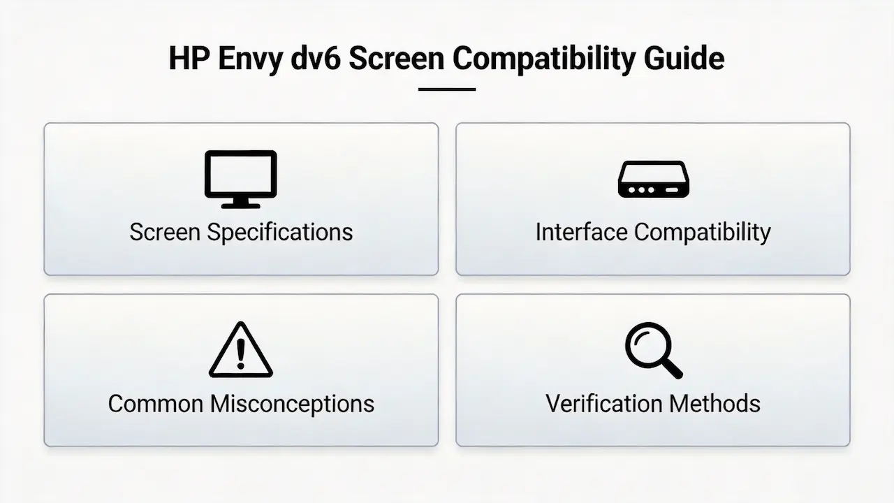 Guia de tela do HP Envy DV6