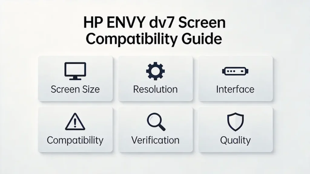 Guía de pantalla de la HP Envy DV7