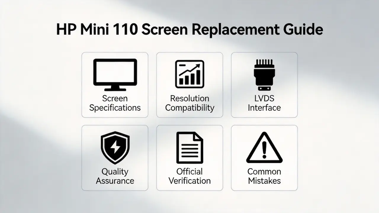 Guia de tela do HP Mini 110