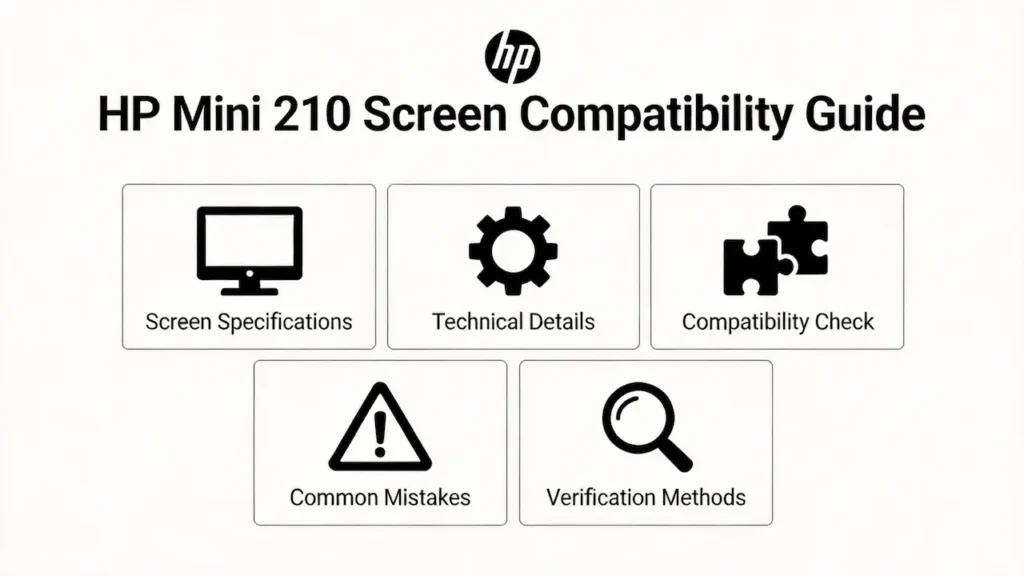 Guia de tela do HP Mini 210