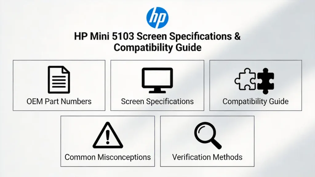 Guía de pantalla de la HP mini 5103