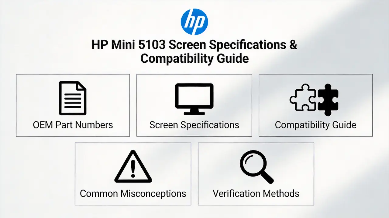 Guía de pantalla de la HP mini 5103