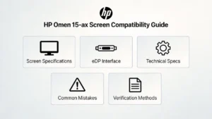 Guía de pantalla de la HP Omen 15 AX