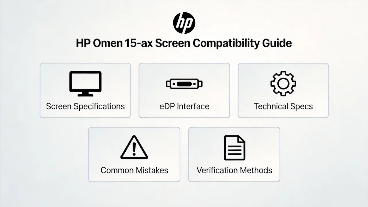 Guía de pantalla de la HP Omen 15 AX