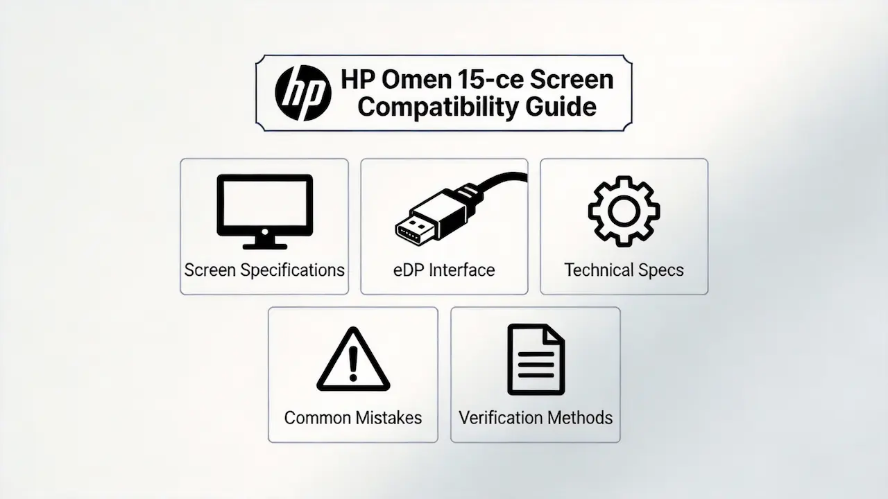 Guia de tela do HP Omen 15 CE