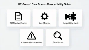 Guía de pantalla de la HP Omen 15 EK