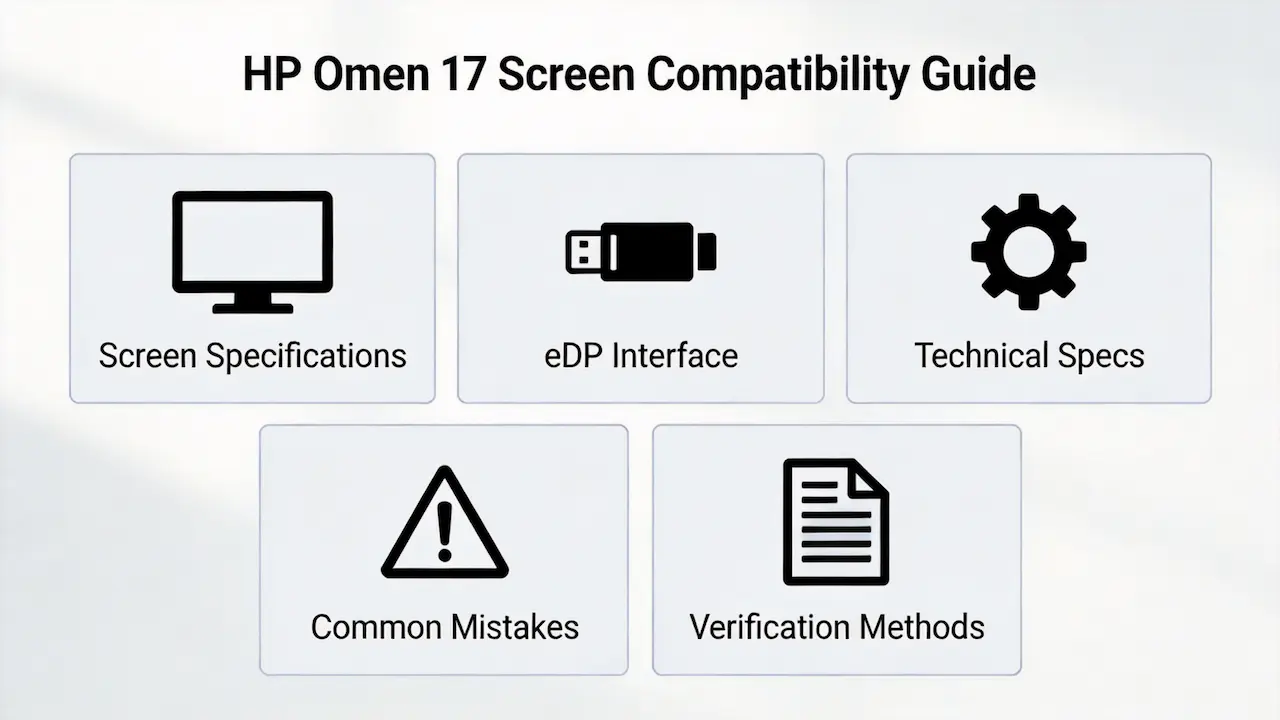 Guia de tela do HP Omen 17