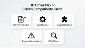 Guía de pantalla de la HP Omen Max 16