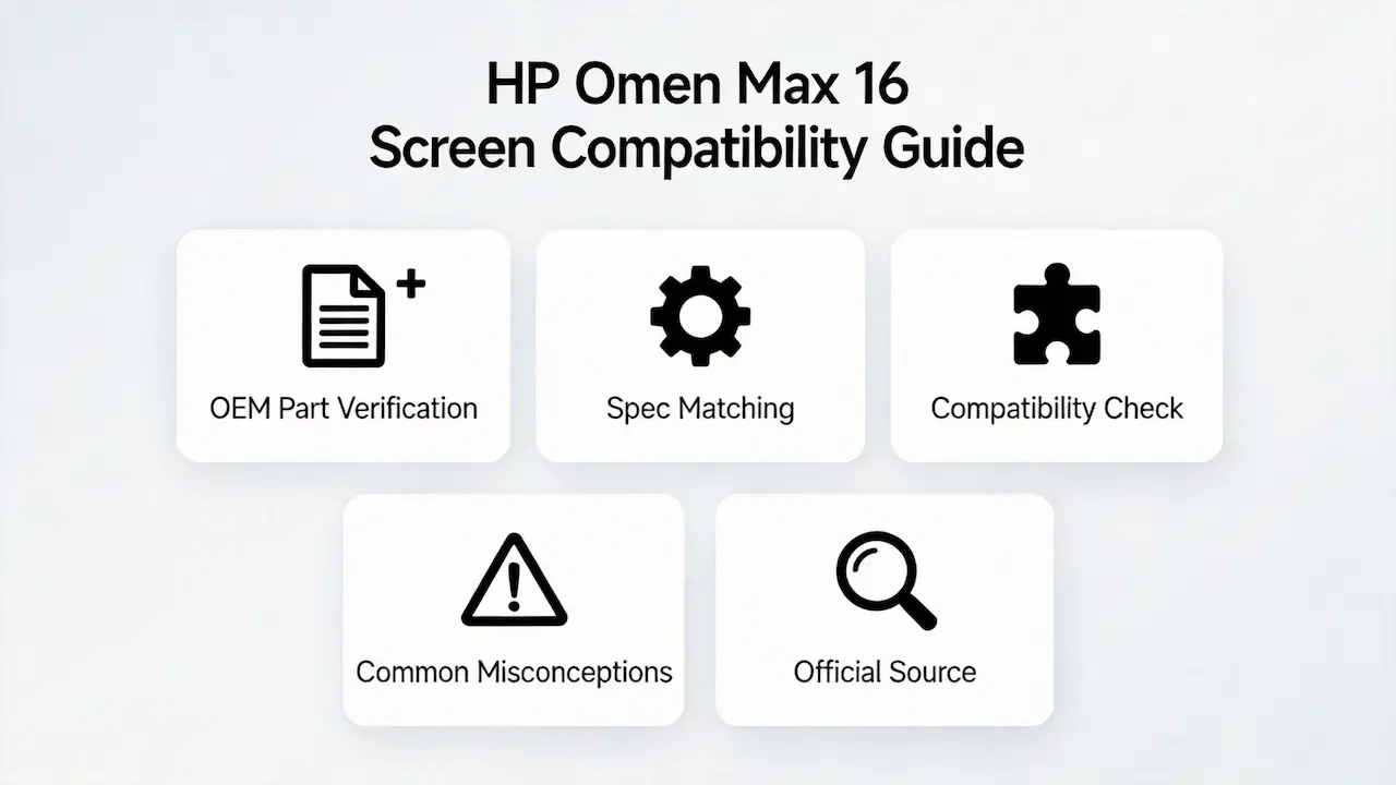 Guía de pantalla de la HP Omen Max 16