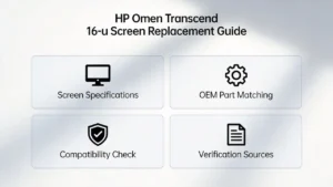 Guía de pantalla de la HP Omen Transcend 16 U
